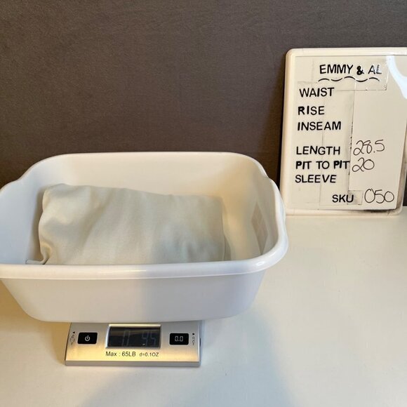 Chicos Mock Neck Tunic Knit Top Size M Coastal Mist Blue Gray Minimal Office NEW - Picture 12 of 12